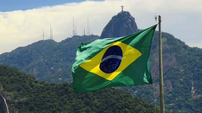 Brazil flag Rio de Janeiro